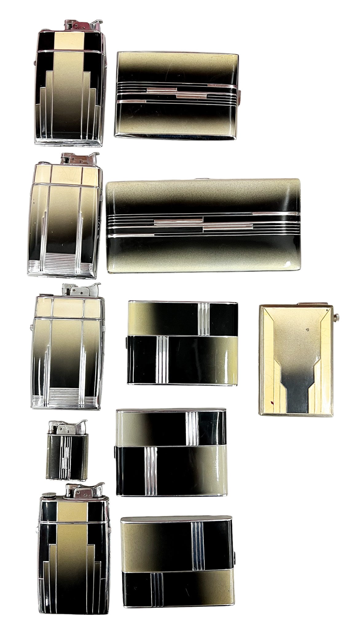 11pc Vintage Art Deco Evans Lighters, Case Lighters & Cases etc. (1 of 1)