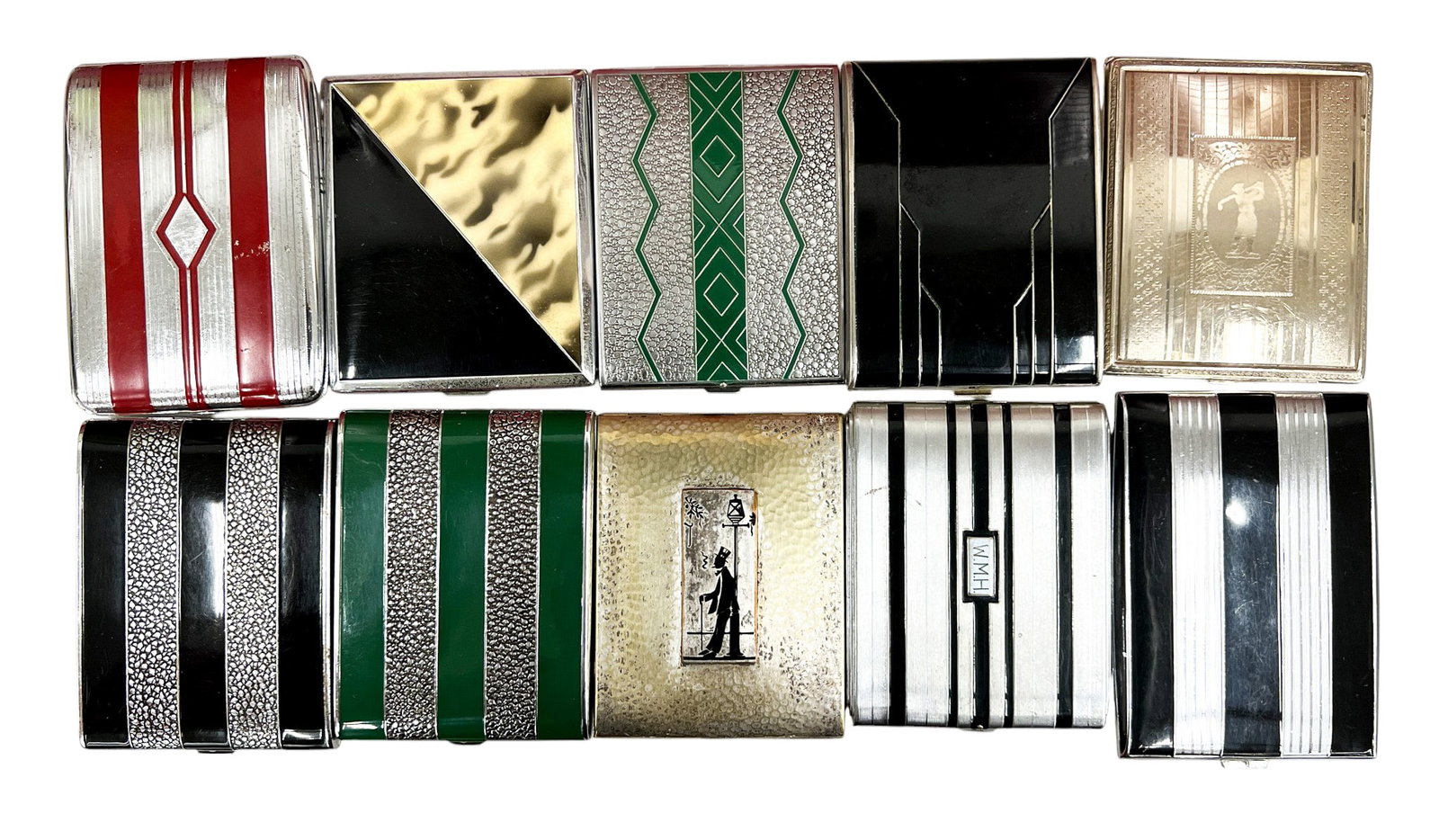 8pc Vintage Evans Cigarette Cases (1 of 1)