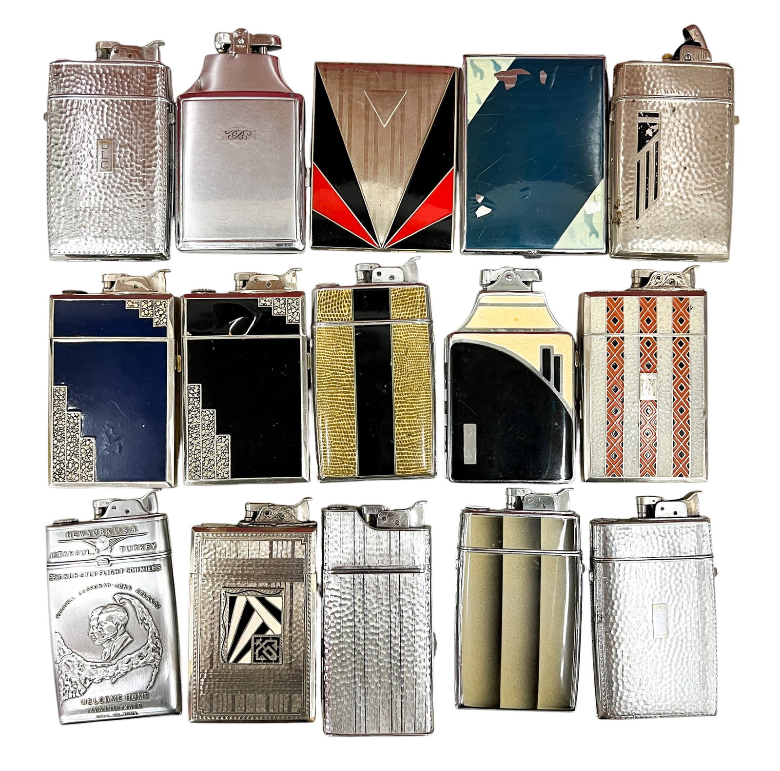 15pc Vintage Case Lighters & Cigarette Cases (1 of 2)
