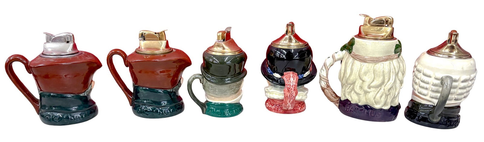 6pc Vintage Royal Doulton Table Lighters - 2