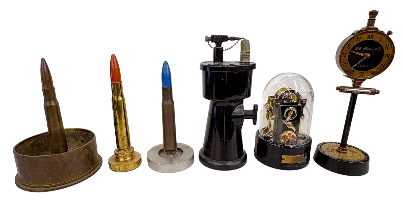 6pc Vintage Bullet Tabletop Lighters etc. (1 of 3)