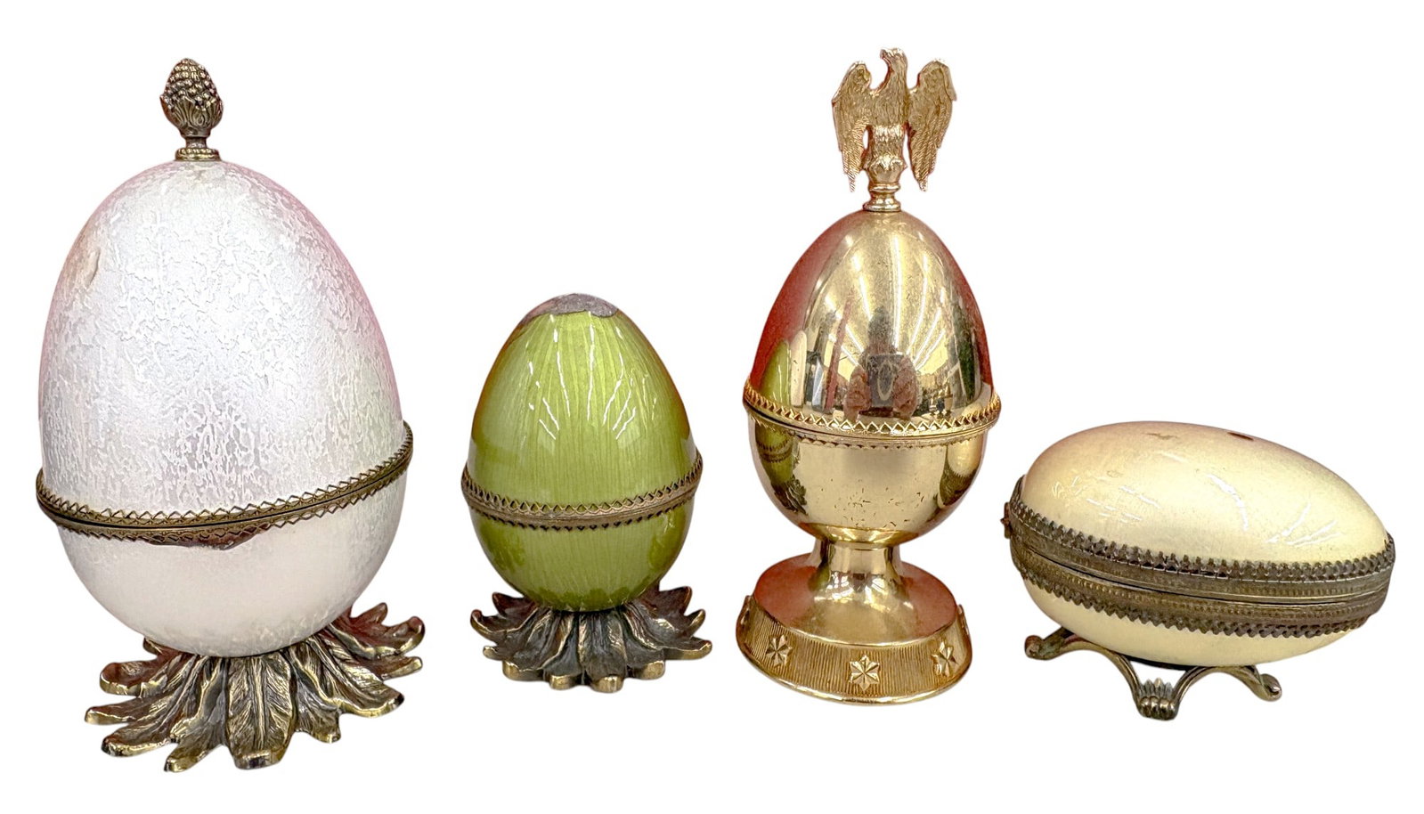 9pc Vintage Egg & Fruit Lidded Tabletop Lighters - 4