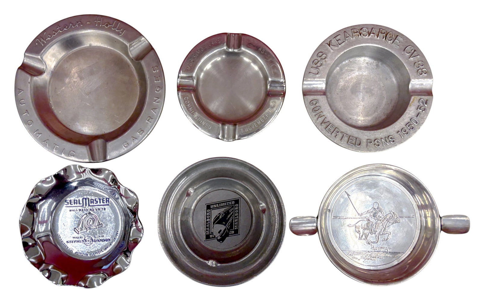 16pc VIntage Metal Advertising Ashtrays etc. - 3