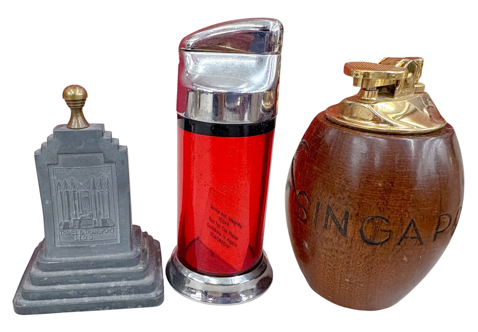 19pc Vintage Art Deco & Modernist Tabletop Lighters etc. - 5