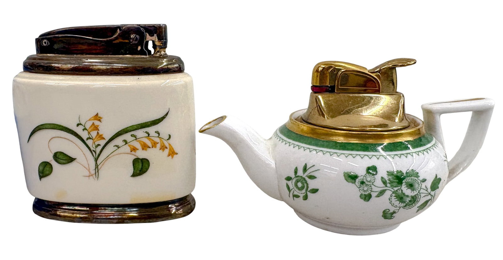 11pc Vintage Ceramic & Porcelain Tabletop Lighters etc. - 5