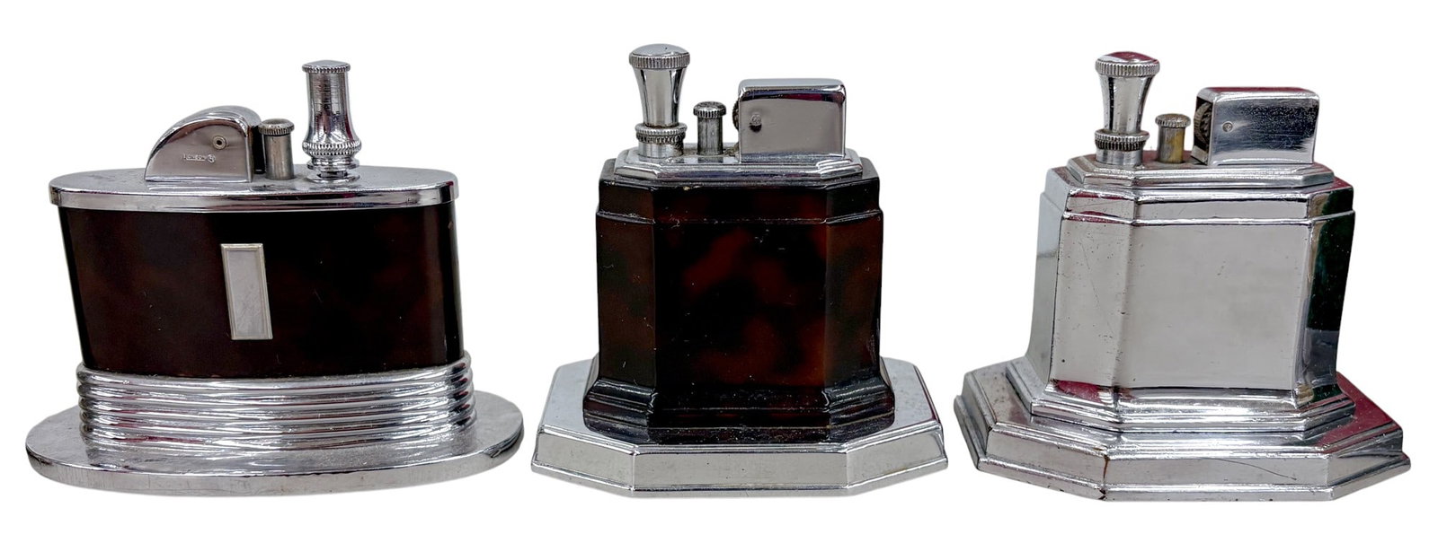 10pc Vintage Metal Tabletop Lighters - 4