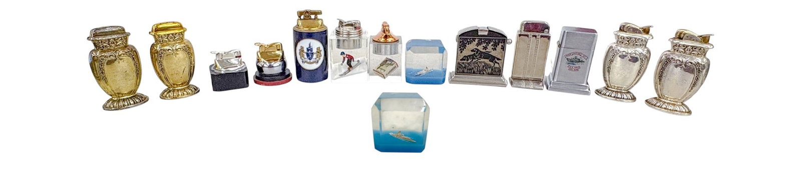 14pc Vintage Assorted Tabletop Lighters etc. (1 of 5)