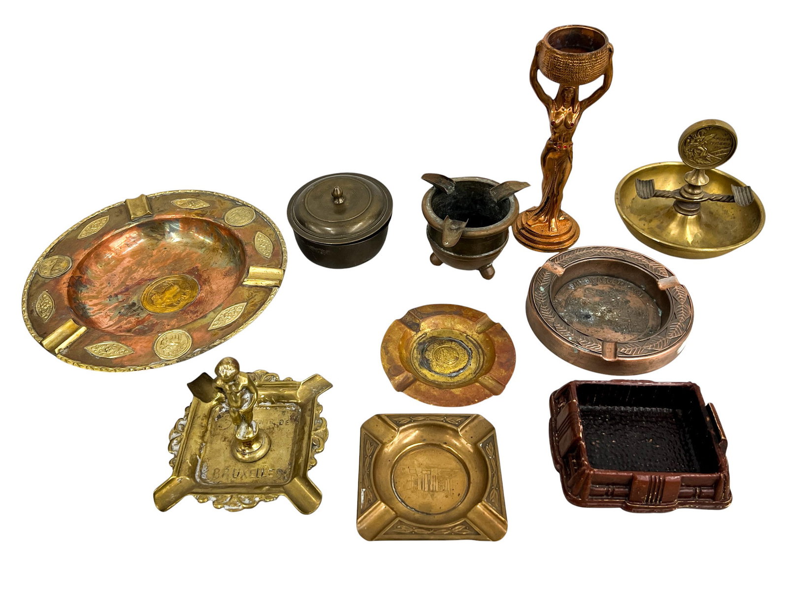 10pc Vintage Ash Trays (1 of 3)