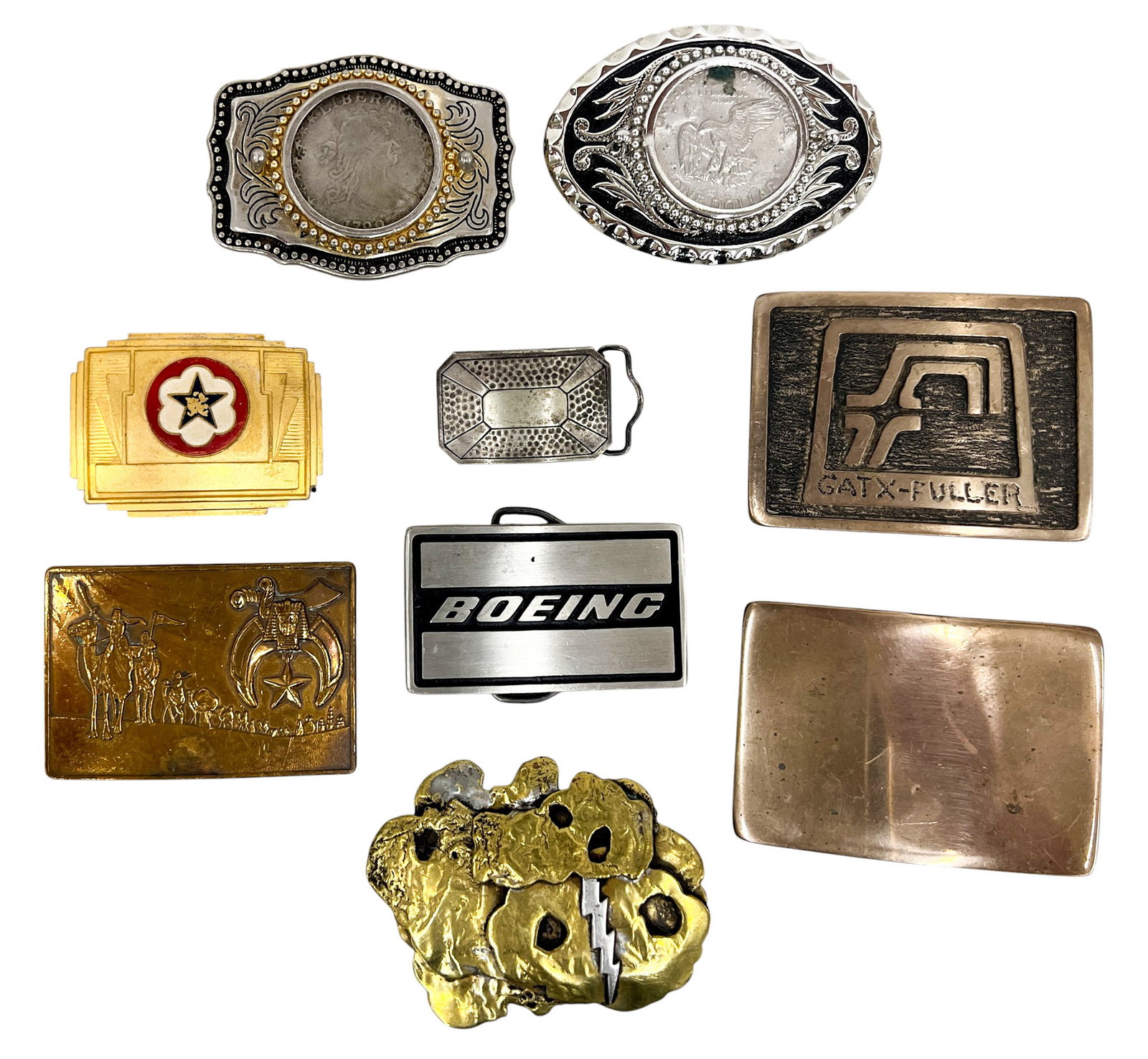 9pc Vintage Belt Buckles (1 of 2)