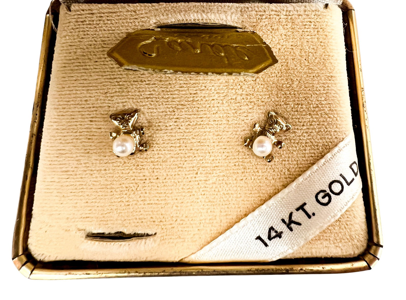 14k Pearl Necklace & Earrings - 2