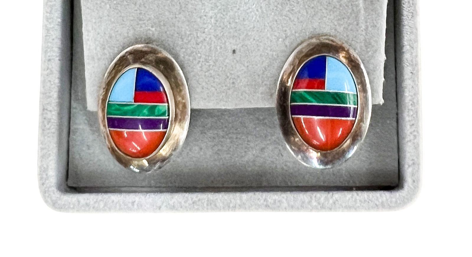 5pc Southwest Sterling Silver Turquoise Jewelry 42g TW - 2
