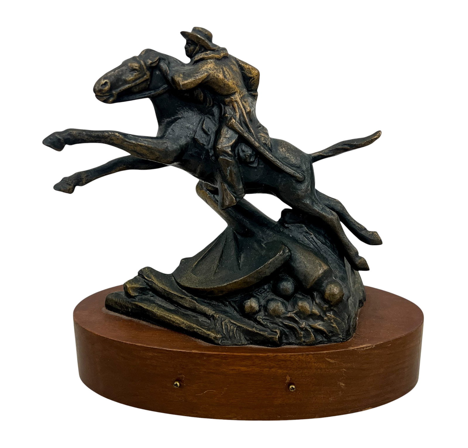 Avard Tennyson Fairbanks "The Charger" 1963 Bronze: Avard Tennyson Fairbanks (1897-1987 Utah) "The Charger" 1963 Bronze 9"x9"x5". Signed. Excellent condition.