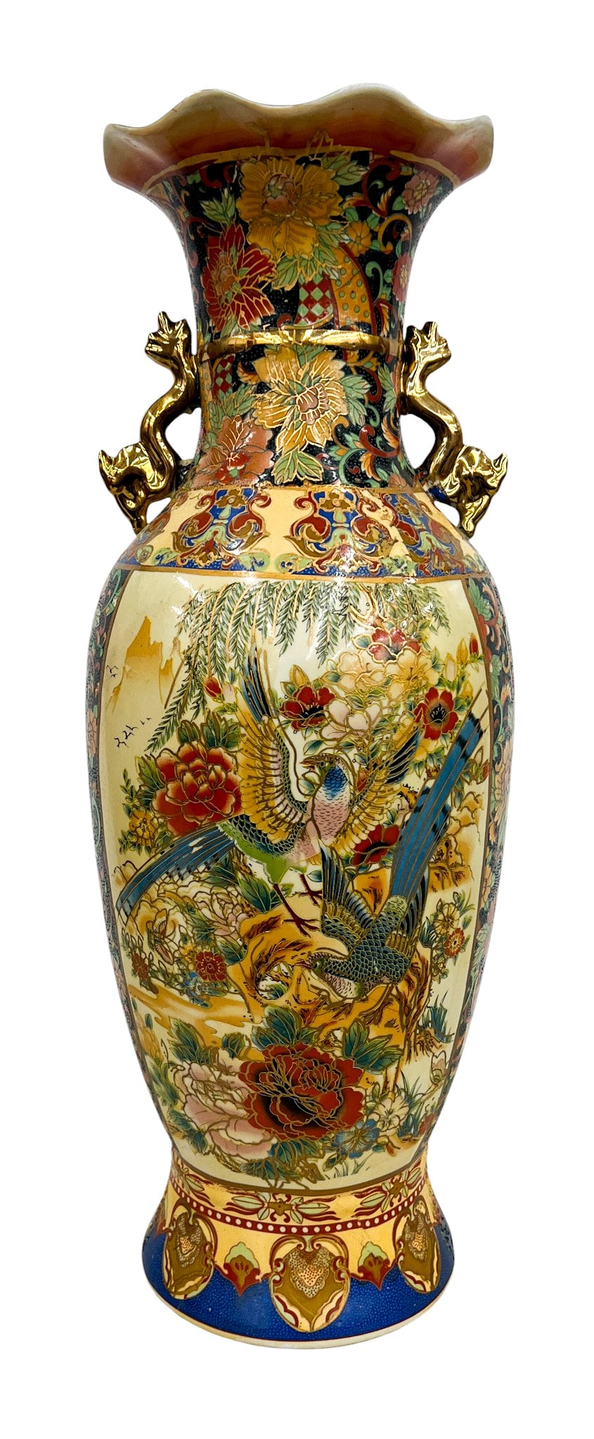 Vintage Chinese Decorated Porcelain Vase - 2