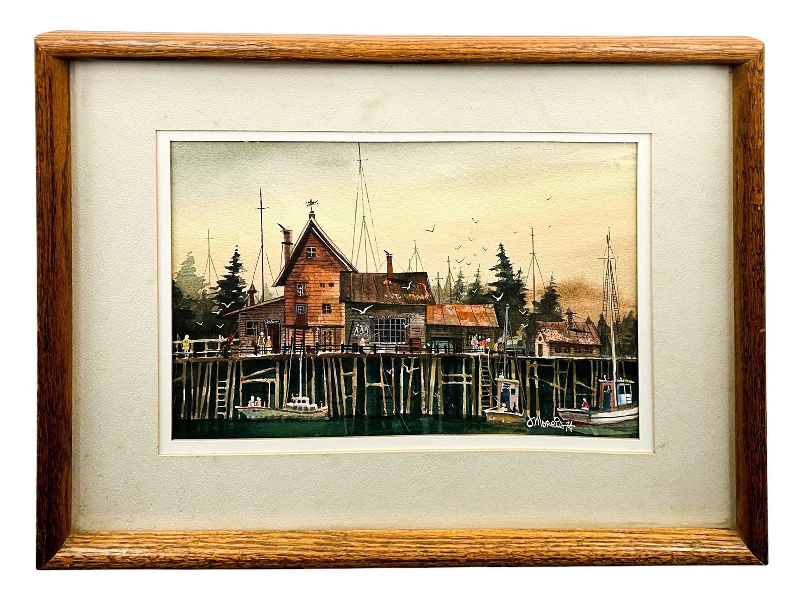 Joe Morris "Early Morn" 1974 Watercolor on Paper - 2