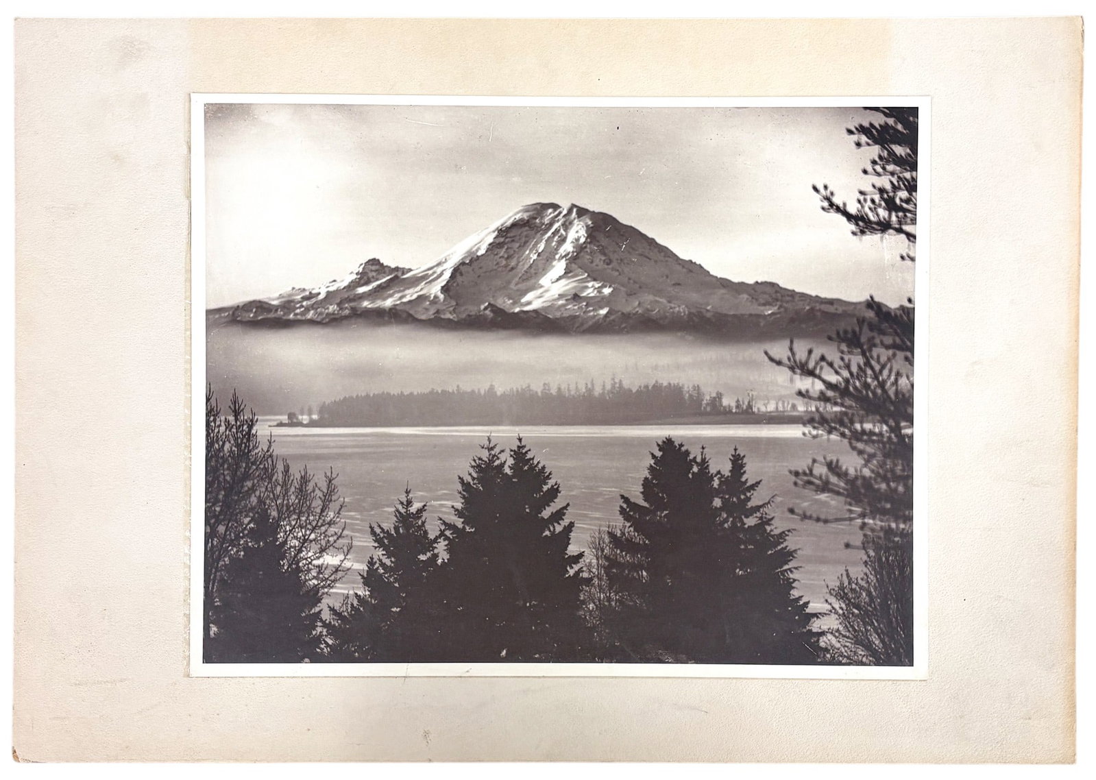 2pc Seattle Lighting and Mt. Rainier Photographs - 3