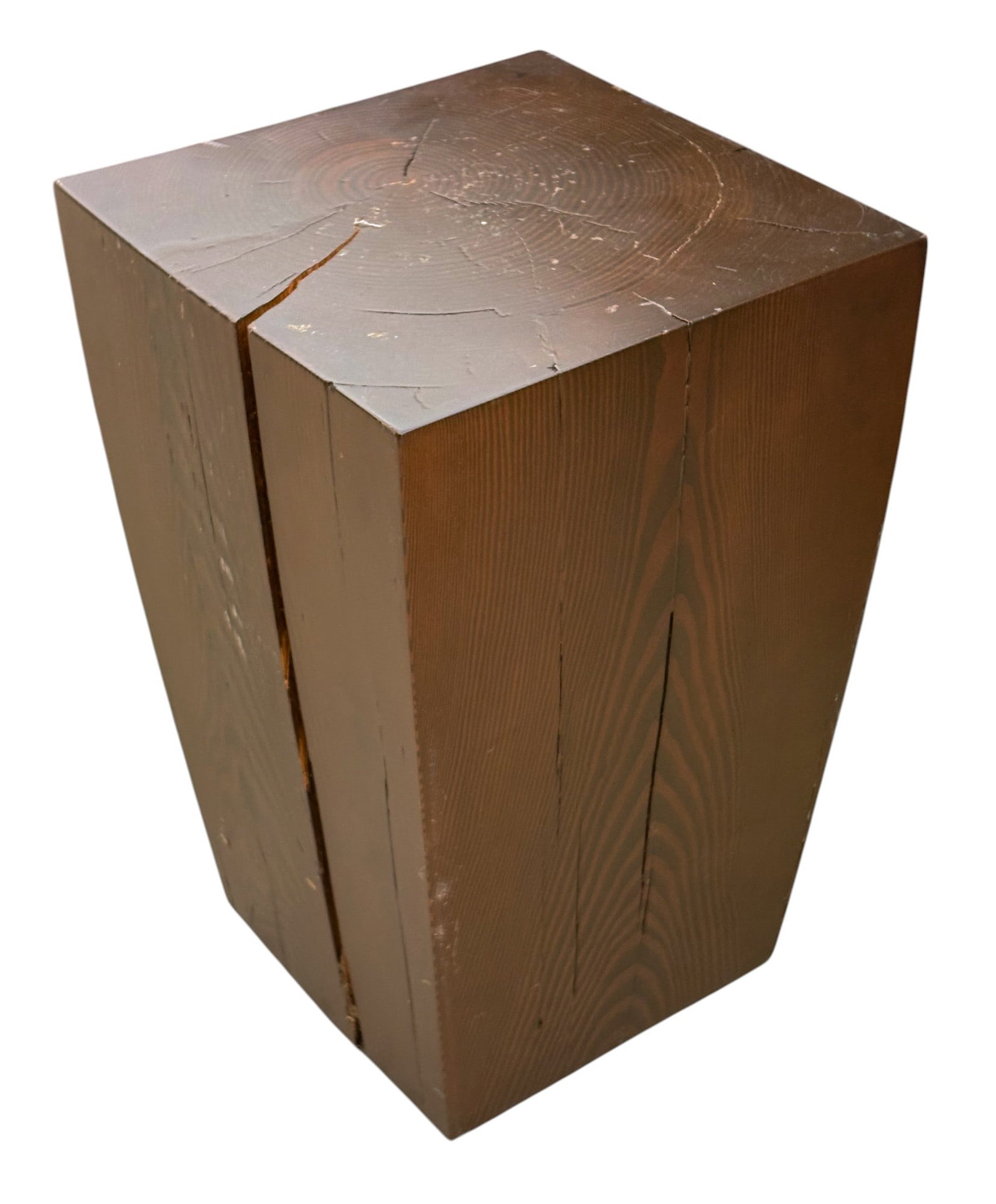 Keyaki Wood Stump Side Table (1 of 4)