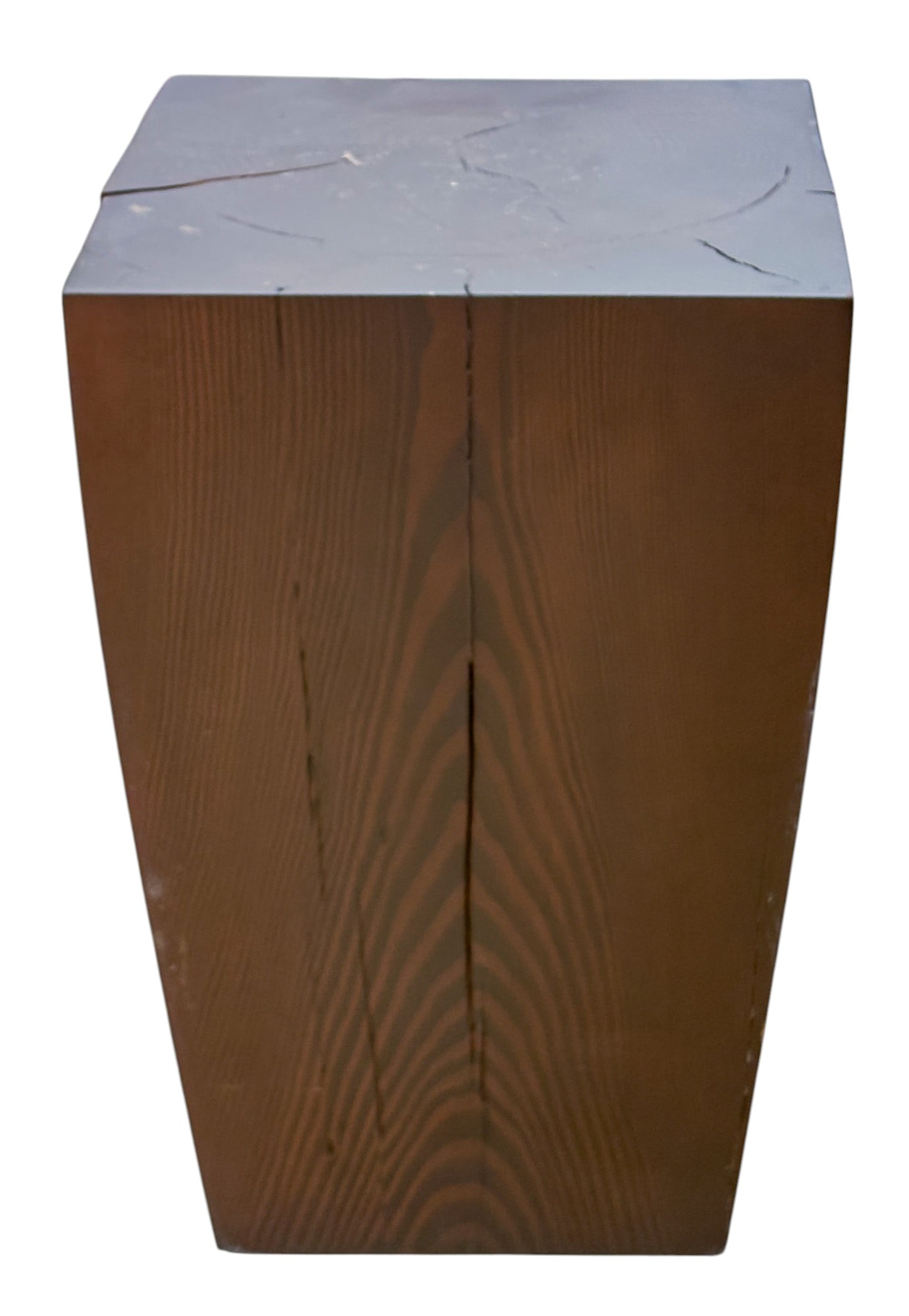 Keyaki Wood Stump Side Table - 3