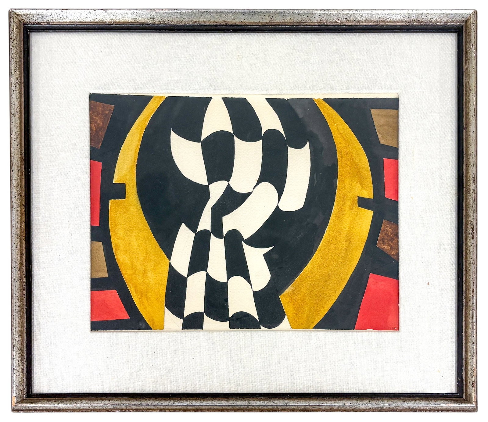 Willis F. Woods "Patterns" Gouache on Paper - 2