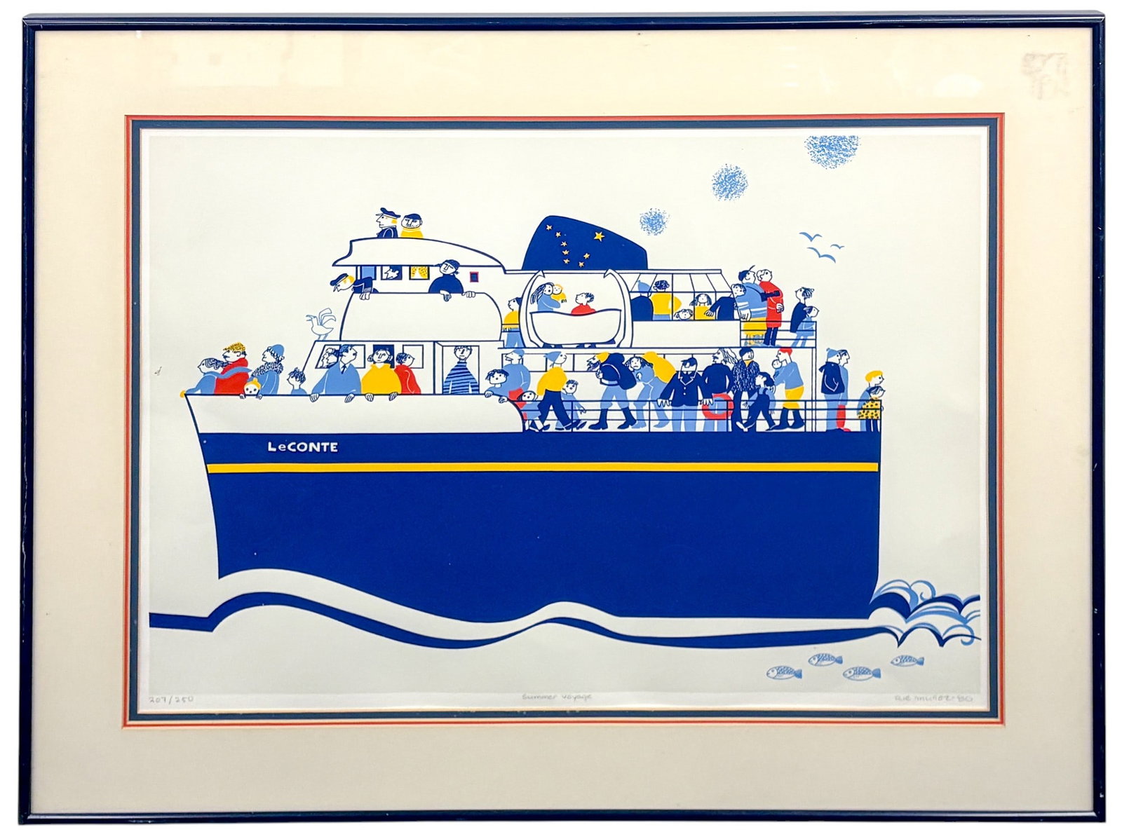 Rie Munoz "Summer Voyage" 1980 Serigraph - 2