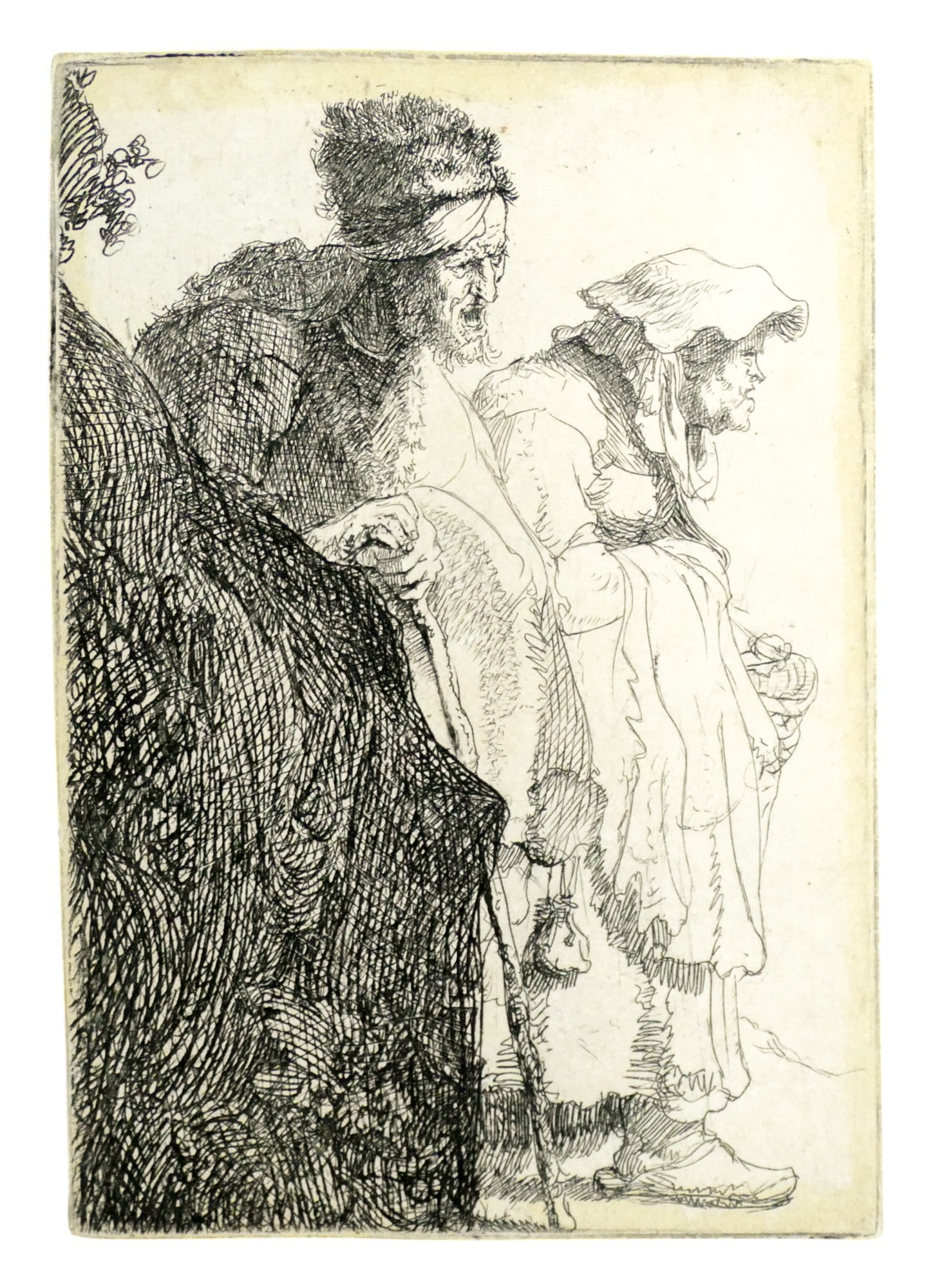 2pc Rembrandt van Rijn + Albrecht Durer Etchings - 2