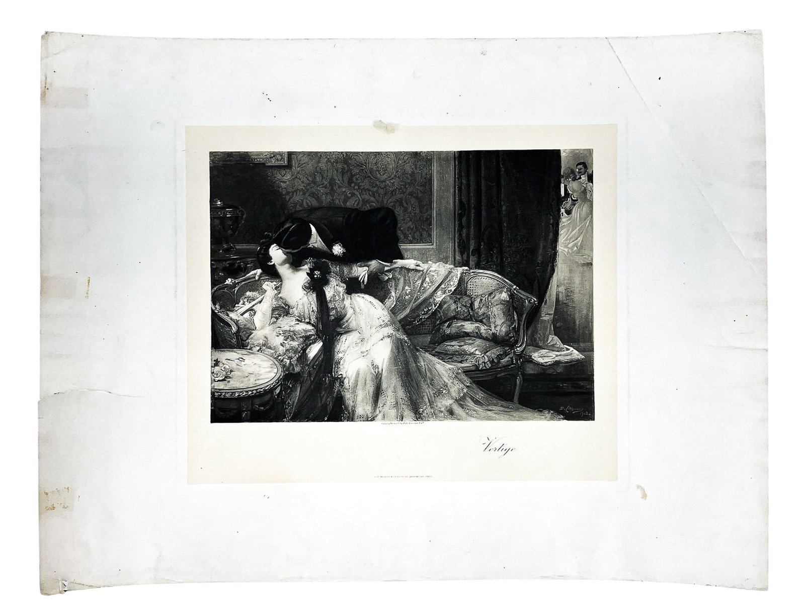Denis Etcheverry "Vertige" 1903 Etching - 2
