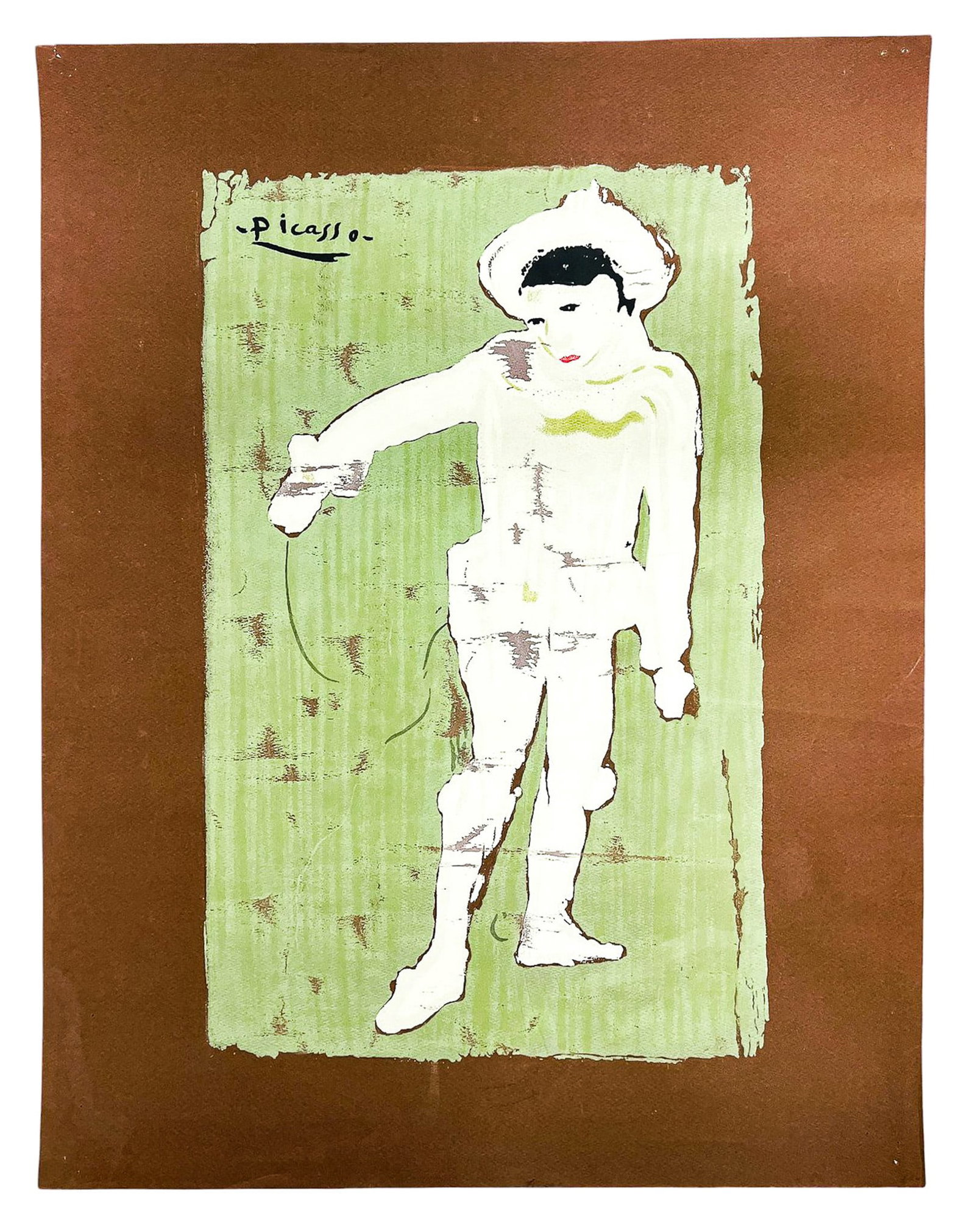 After Pablo Picasso "Le Petit Pierrot" Screen Print - 2