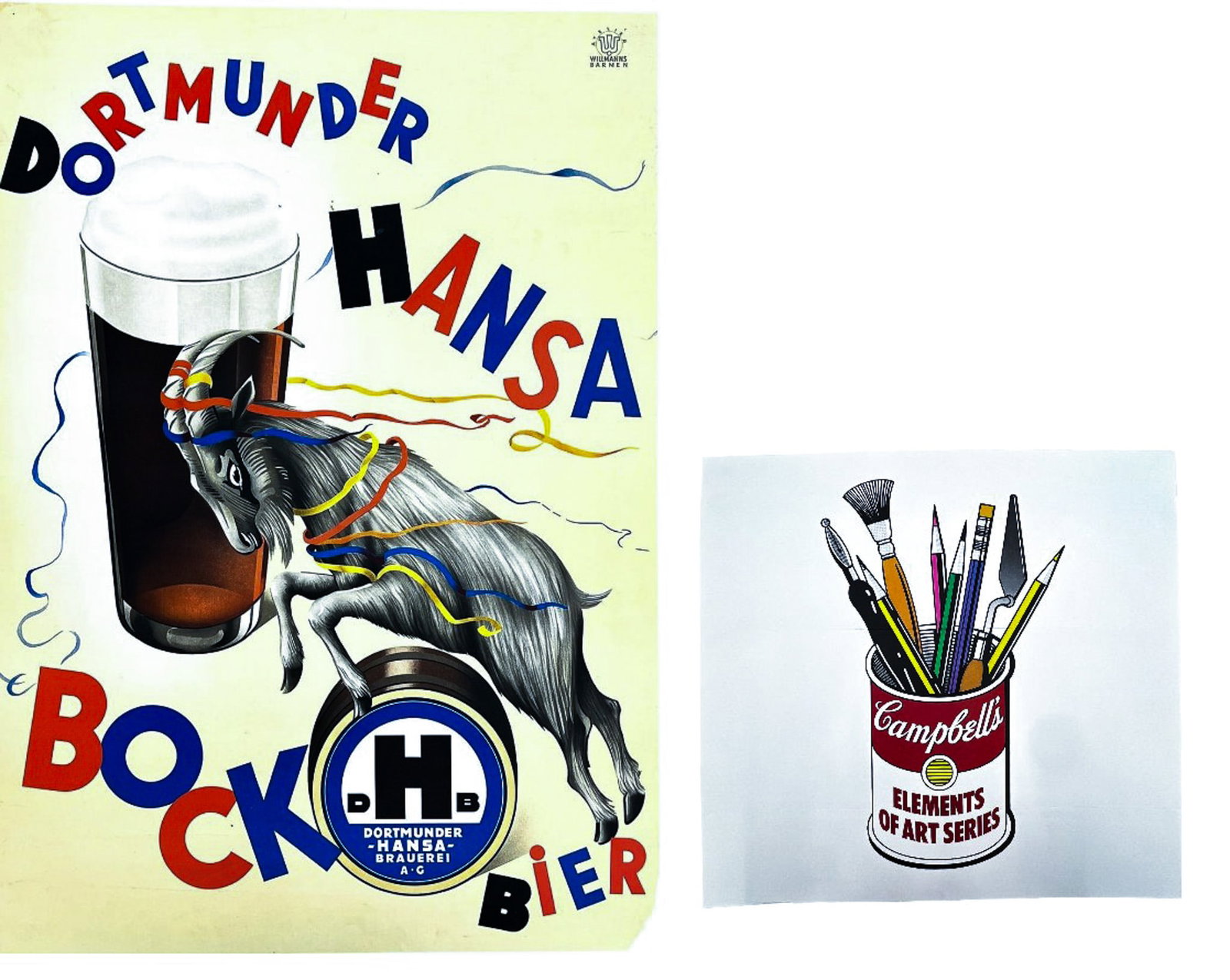 Elements of Art + Dortmunder Hansa Bock Bier Lithographs (1 of 1)