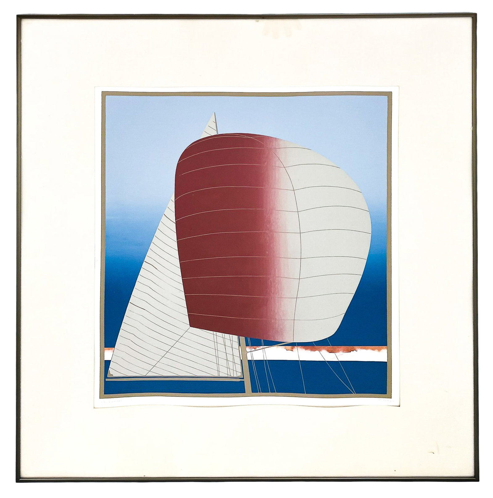 Artist Unknown "Spinnaker" Serigraph - 2