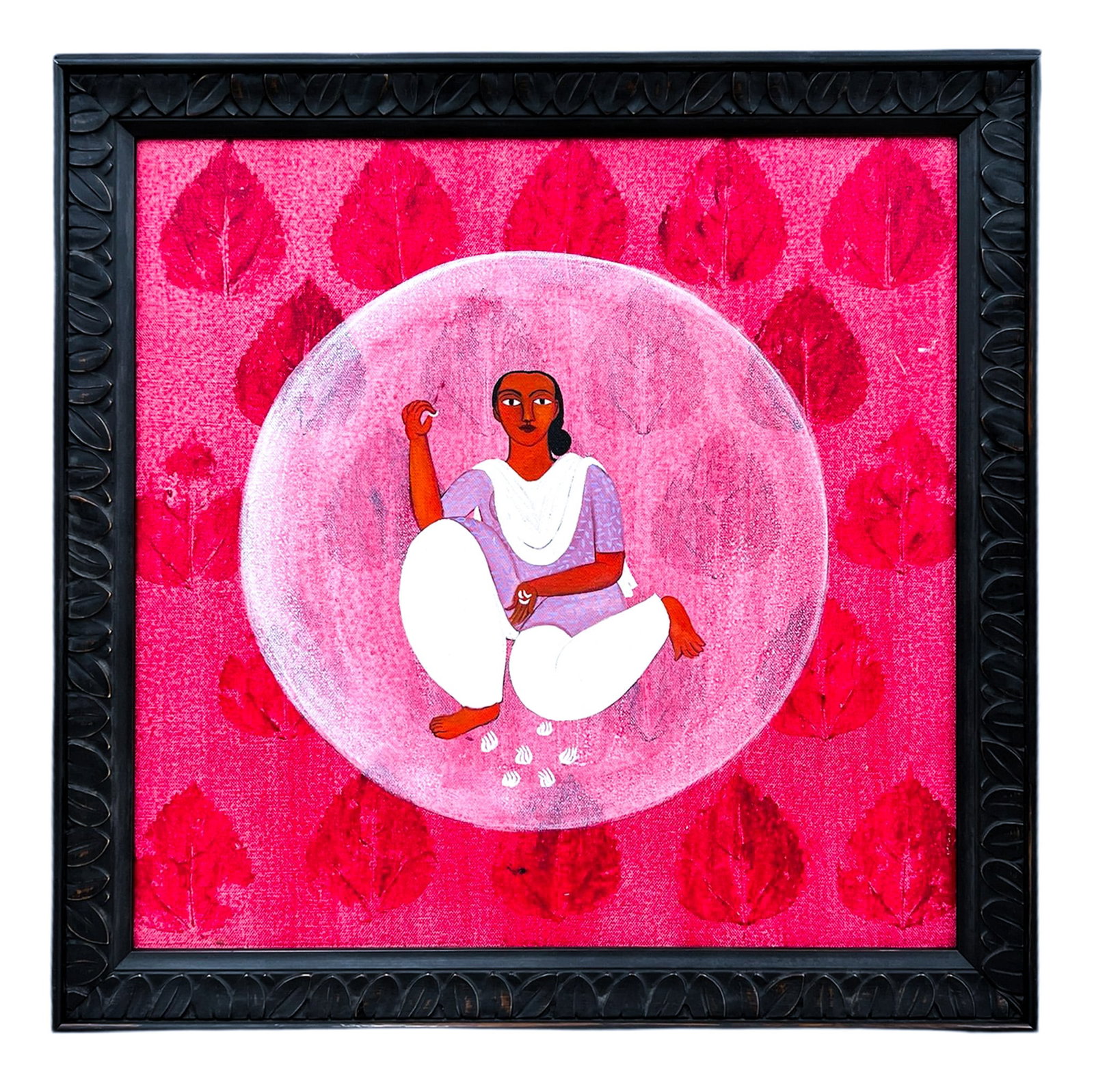 Rekha Rodwittiya "Within the Circle" 1997 Acrylic & Oil on Canvas - 2