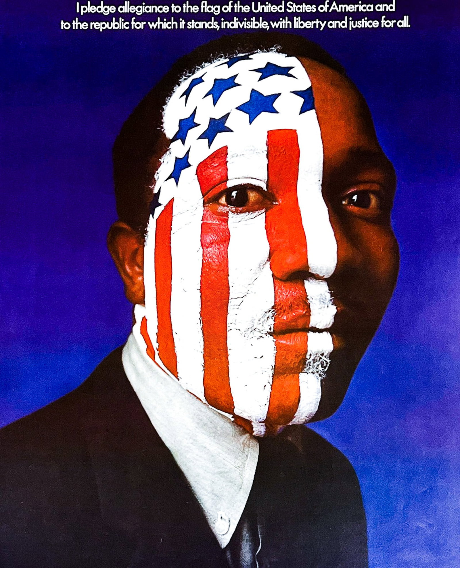 "I Pledge Allegiance..." 1970 Poster Lithograph: "I Pledge Allegiance..." 1970 Poster Lithograph 28"x22" Sheet. Loose, unframed. Excellent condition, strong colors.