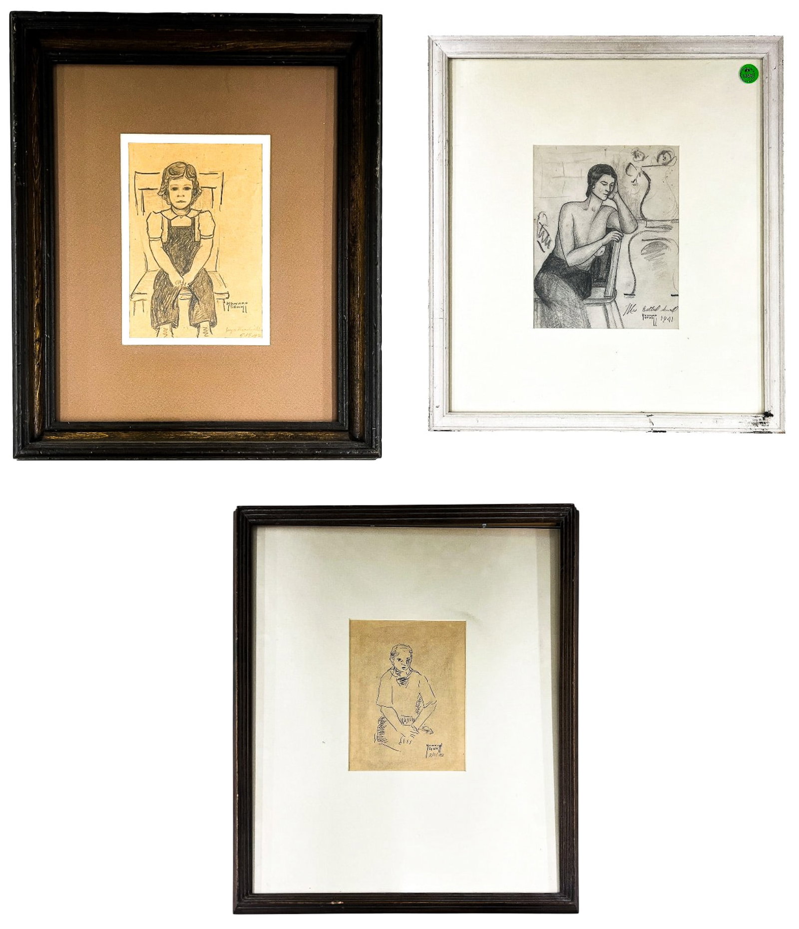 3pc Howard Sewall Graphite on Paper (1 of 1)