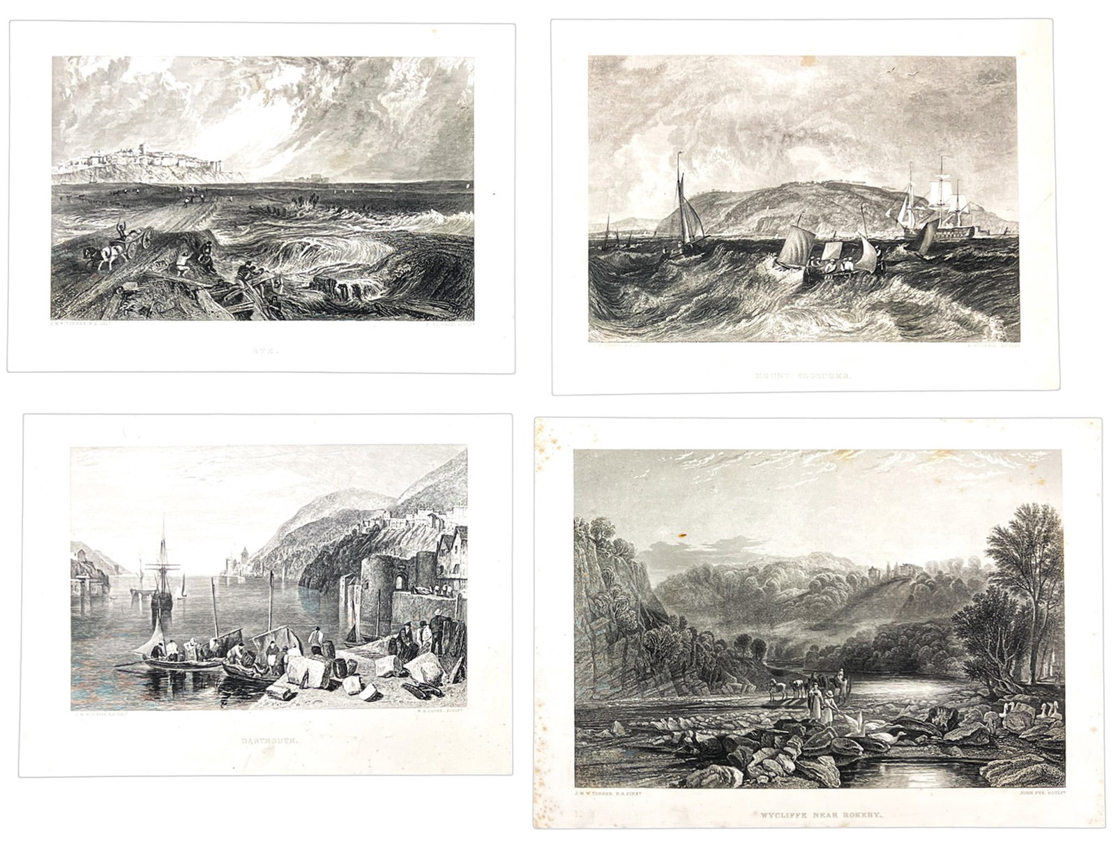 4pc JMW Turner Etchings (1 of 1)