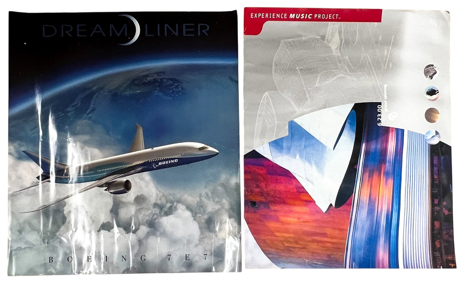 2pc Seattle's Experience Music Project Grand Opening & Boeing Dreamliner Posters (1 of 1)