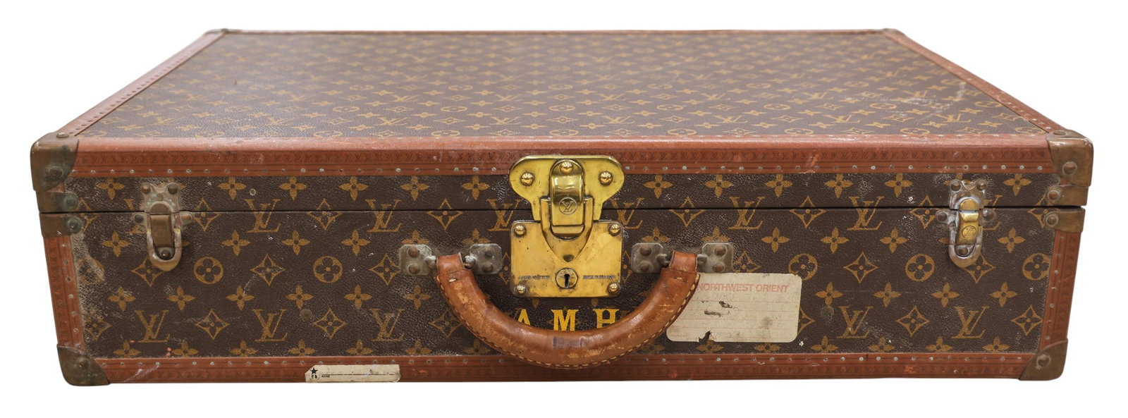Antique Louis Vuitton Monogram Hard Sided Suitcase Medium (1 of 6)