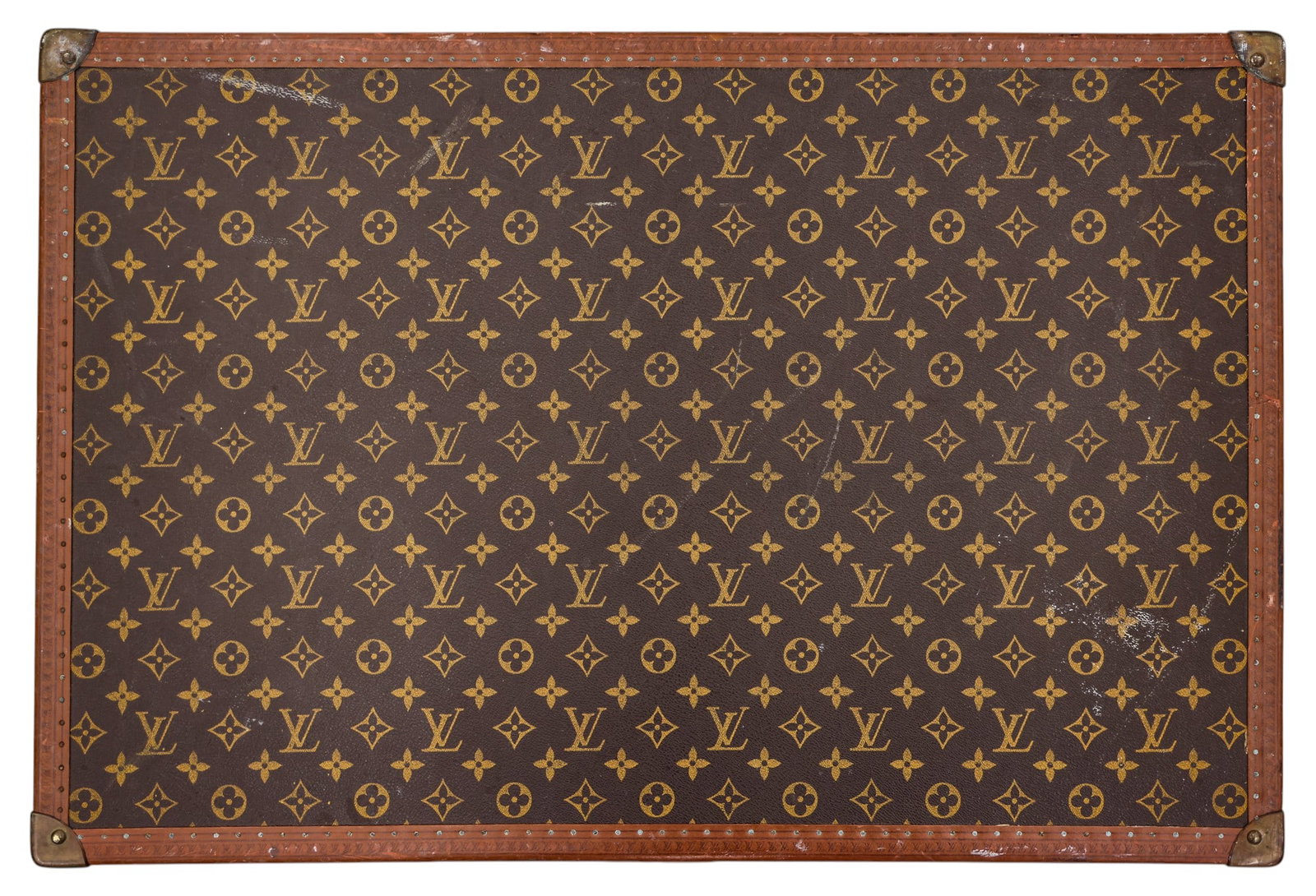 Antique Louis Vuitton Monogram Hard Sided Suitcase Medium - 2