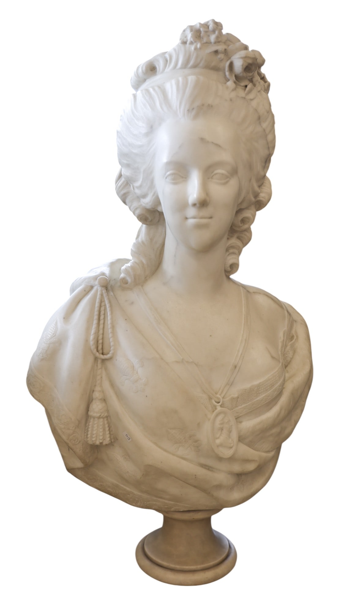 Felix Lecomte "Bust of Marie Antoinette" Marble Sculpture (1 of 4)