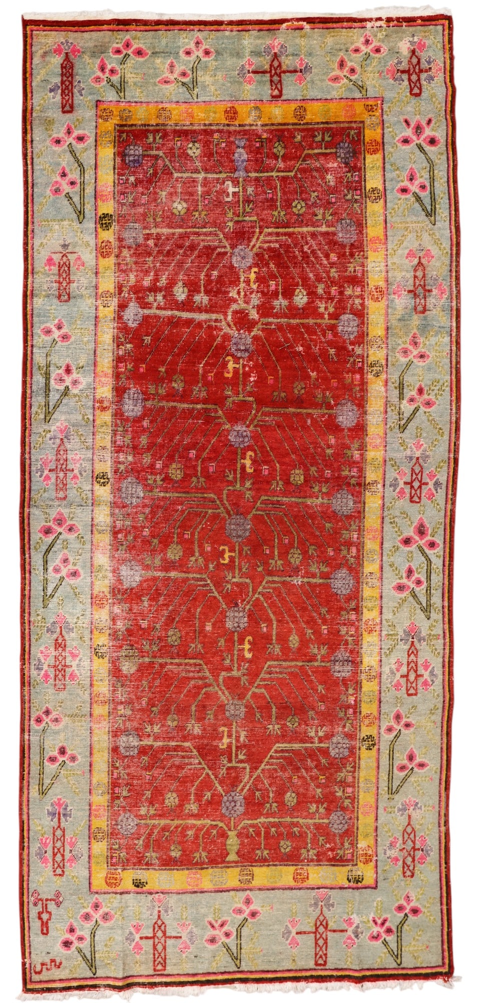 Antique Khotan Colorful Oriental Rug (1 of 3)