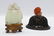 Chinese Carved Jade Elephant Figure & Lingzhi Carnelian - 2