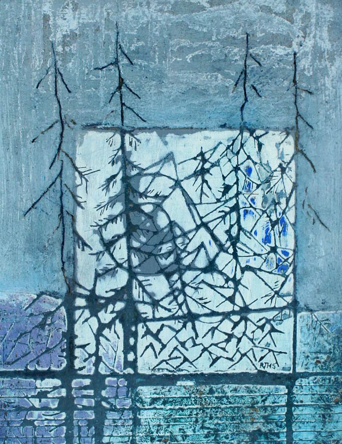 (3) Works by Robert R.T.H. Smith (20th Century: (3) Works by Robert R.T.H. Smith (20th Century Scotland) Small Oil on Canvas Paintings. Includes ''Standing Stone'', ''Changing Into Stone'', and ''Making the Green One Red''. They all measure 8''x6''