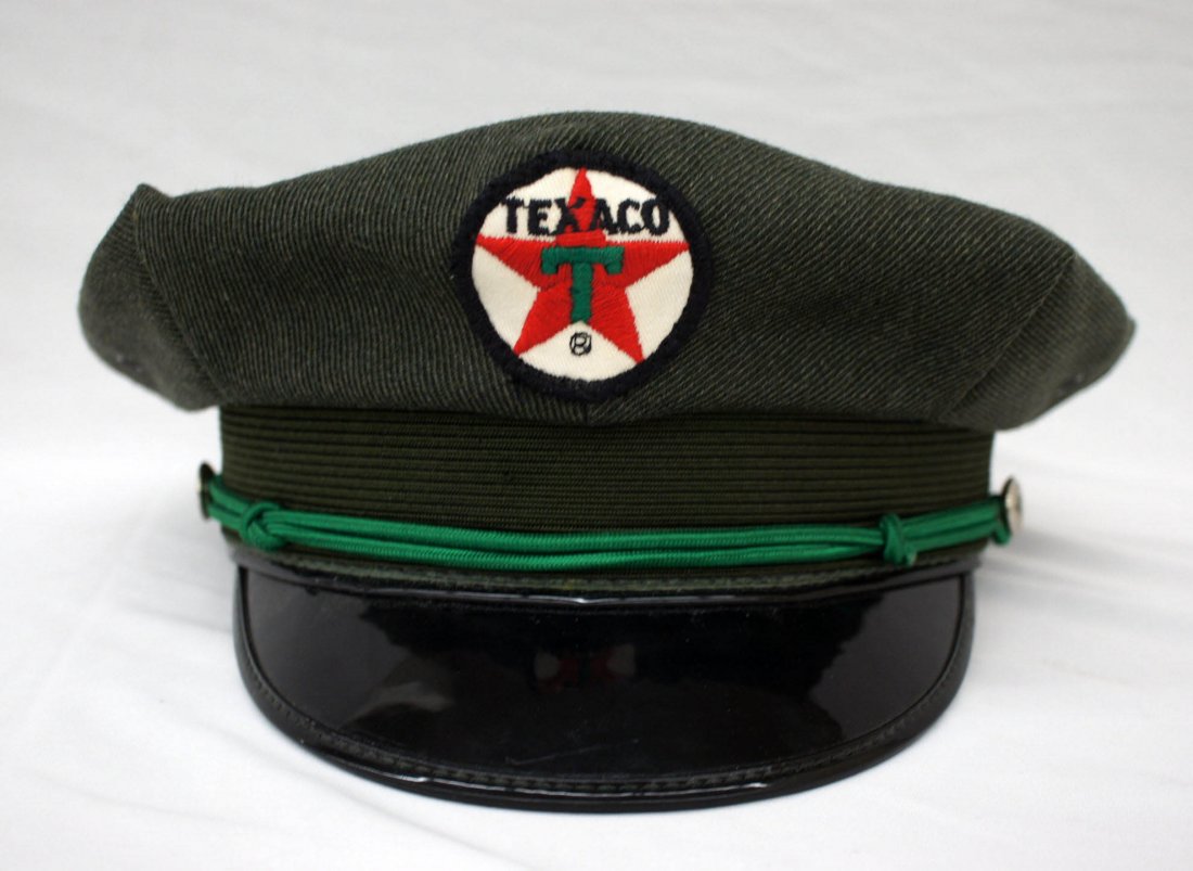 Vintage Texaco Gas Station Attendant Hat. Circa 1950's,: Vintage Texaco Gas Station Attendant Hat. Circa 1950's, size 7 1/8''. Excellent condition.