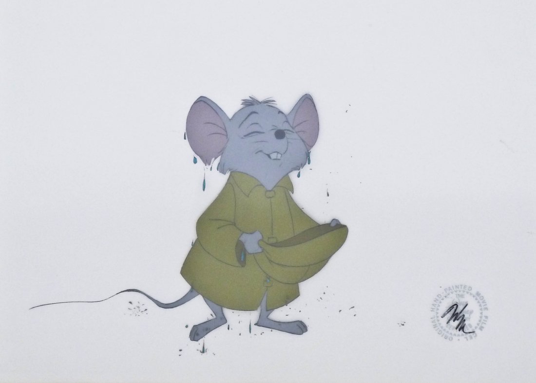 1977 Disney ''The Rescuers'' Original Production: 1977 Disney ''The Rescuers'' Original Production Animation Cel of Bernard 11''x15''. Excellent condition. Comes framed with certificate on verso 16''x20''.