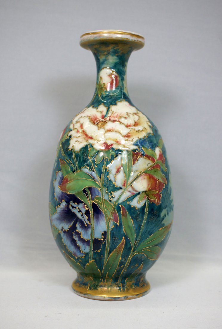 Stellmacher Austria Amphora vase. Red R. St. K. mark.: Stellmacher Austria Amphora vase. Red R. St. K. mark. No damage. 11'' tall.