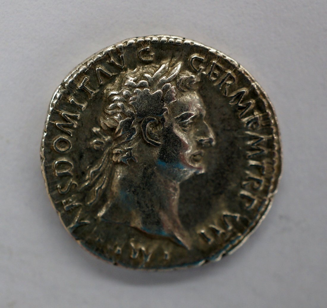 Roman Silver Coin, Domitian Denarius, RIC 100, SEAR: Roman Silver Coin, Domitian Denarius, RIC 100, SEAR 894v, nearly EF, 3.4g, 19mm