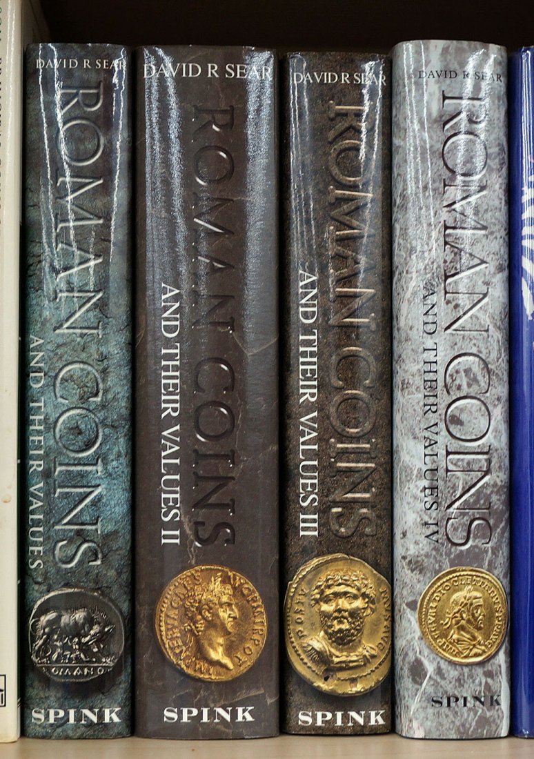 4 volumes Roman Coins by David Sear: 4 volumes Roman Coins by David Sear