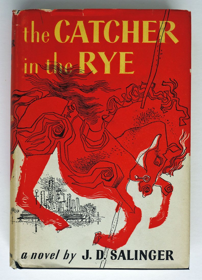 1951 The Catcher in the Rye by J.D. Salinger BOMC 1st: Little, Brown, Boston, 1951. Hardcover. Book Condition: Fine. Dust Jacket Condition: Near Fine. 1st BOMC edition. 277p. Black cloth. Jacket has only light edge-wear including a couple of small chips.