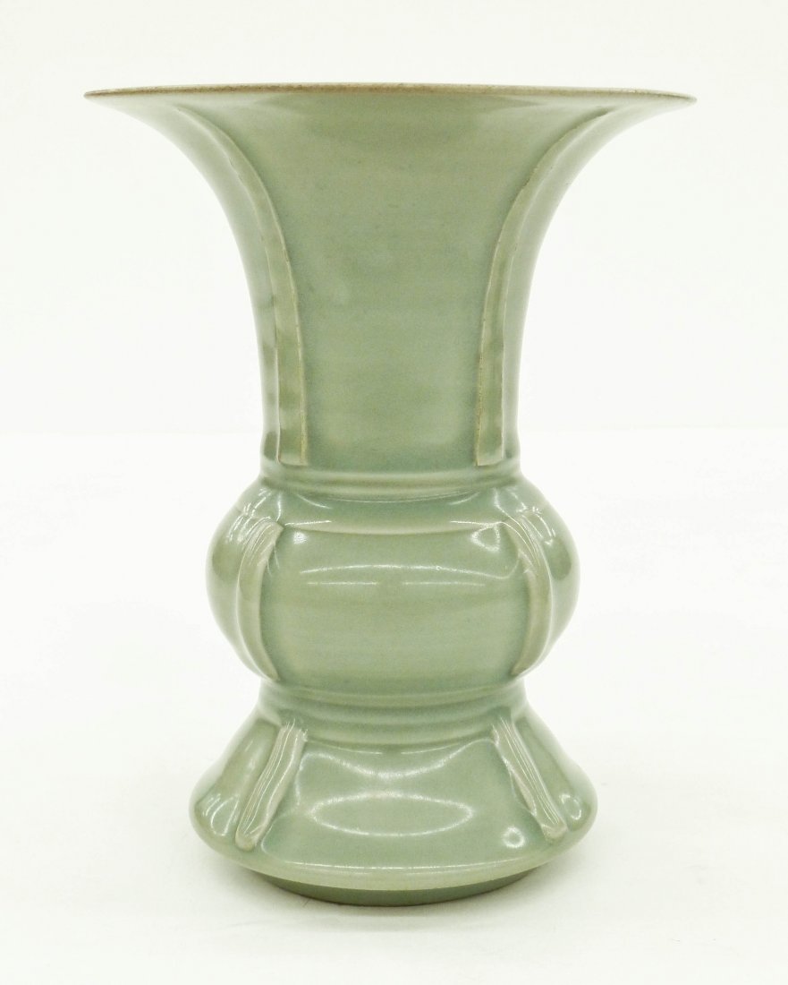 Chinese Song Longquan Celadon Gu Porcelain Beaker Vase (1 of 10)