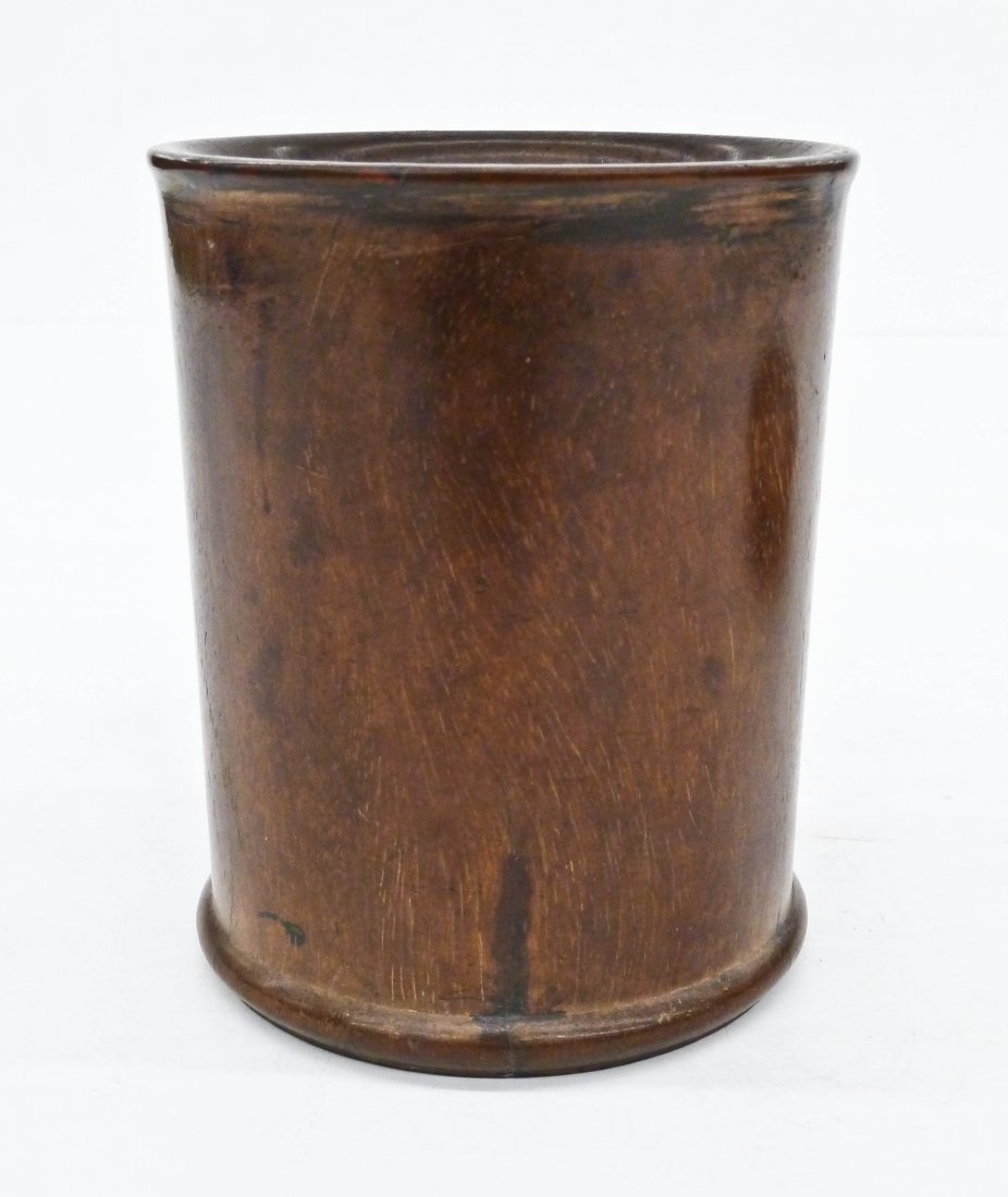 Antique Chinese Huanghuali Brush Pot 5''x4''. Finely (1 of 7)