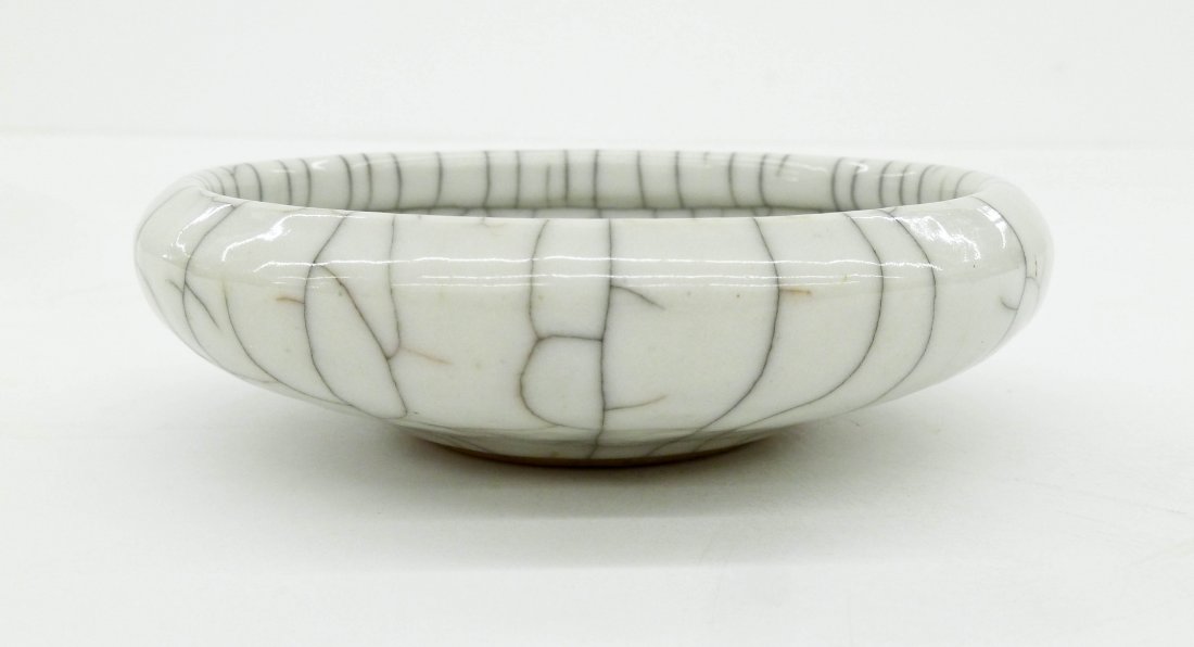 Antique Chinese Ge-Type Brush Washer 1.5''x5.25''. (1 of 3)