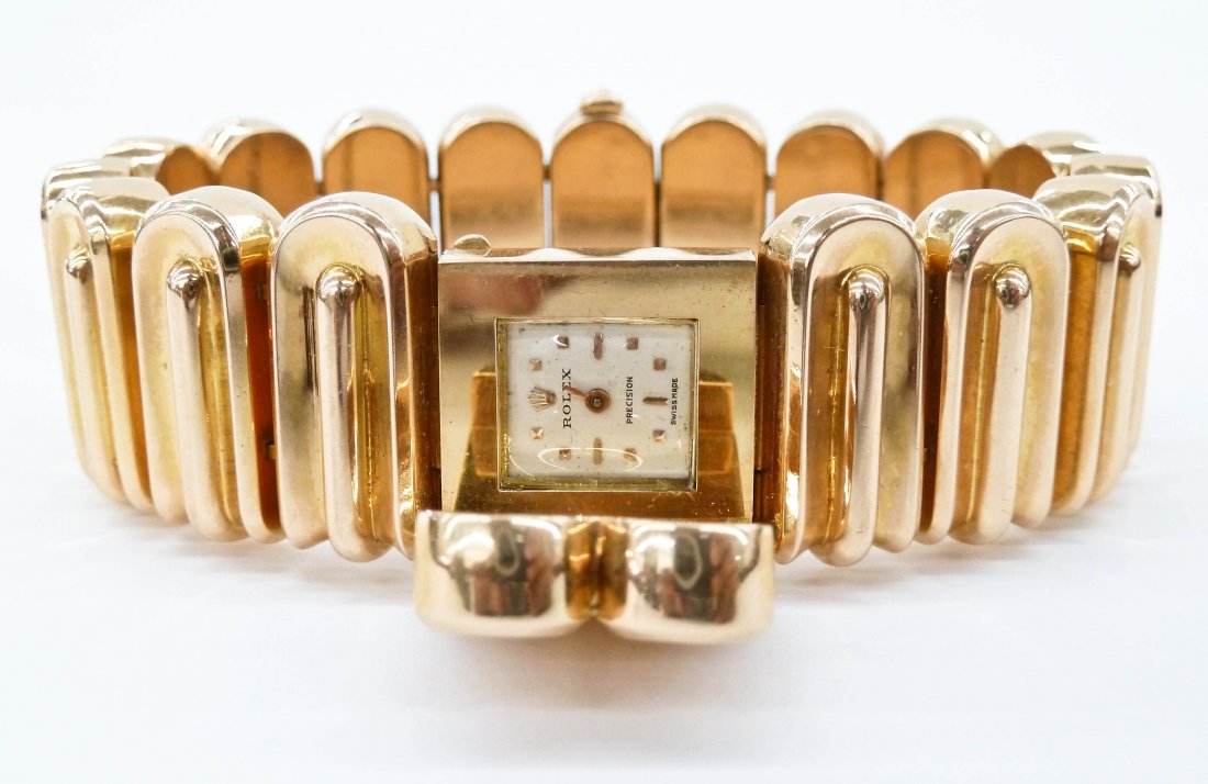 Ladies 18k Rolex Precision Modernist Bracelet (1 of 6)