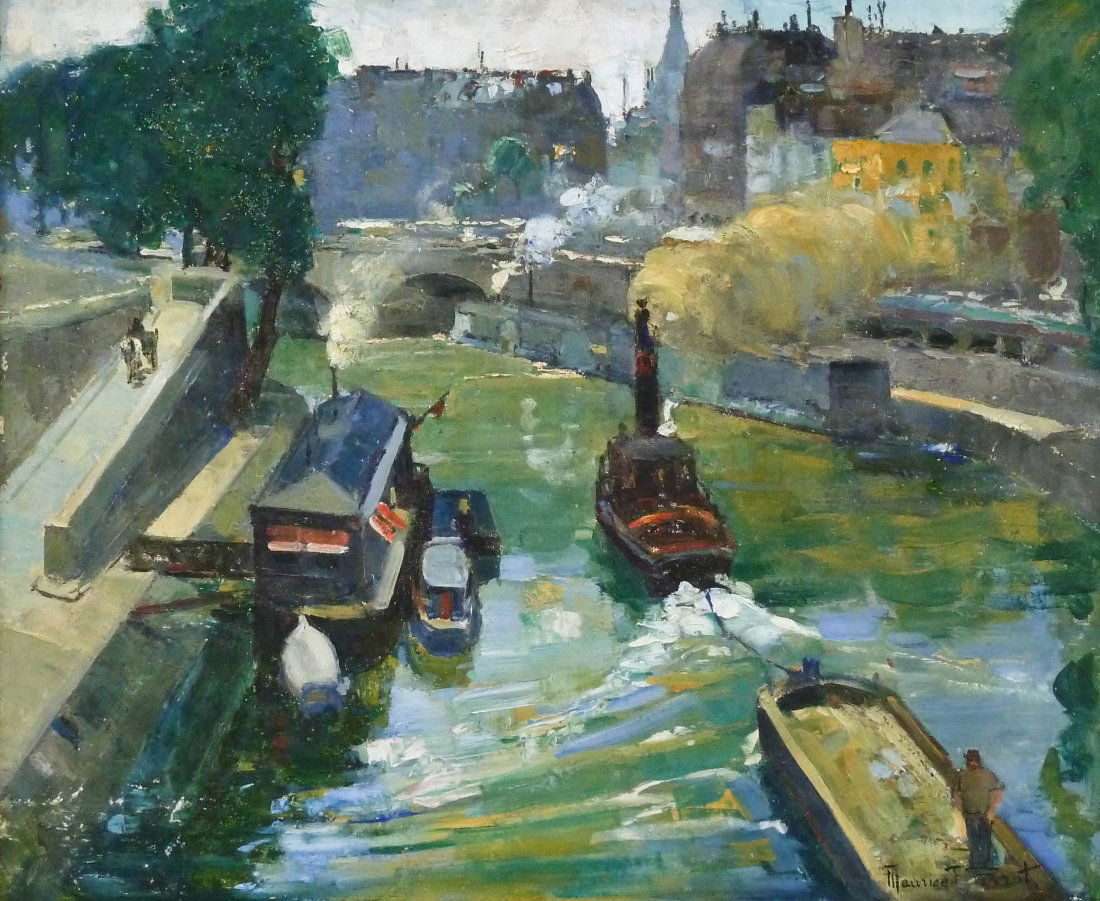 Maurice F. Perrot (b.1892-? French) ''Pont Neuf, (1 of 2)